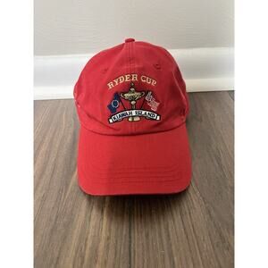 Ryder Cup Kiawah Island Red Golf Hat Adjustable Strapback Ocean Course